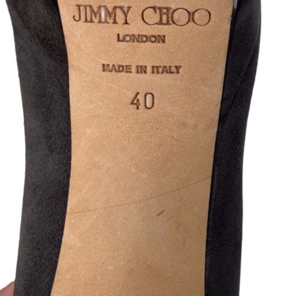 Jimmy Choo Suede Talent Sue Pumps in Mink Pewter Size 40 IT US Women’s 10 - Picture 14 of 16